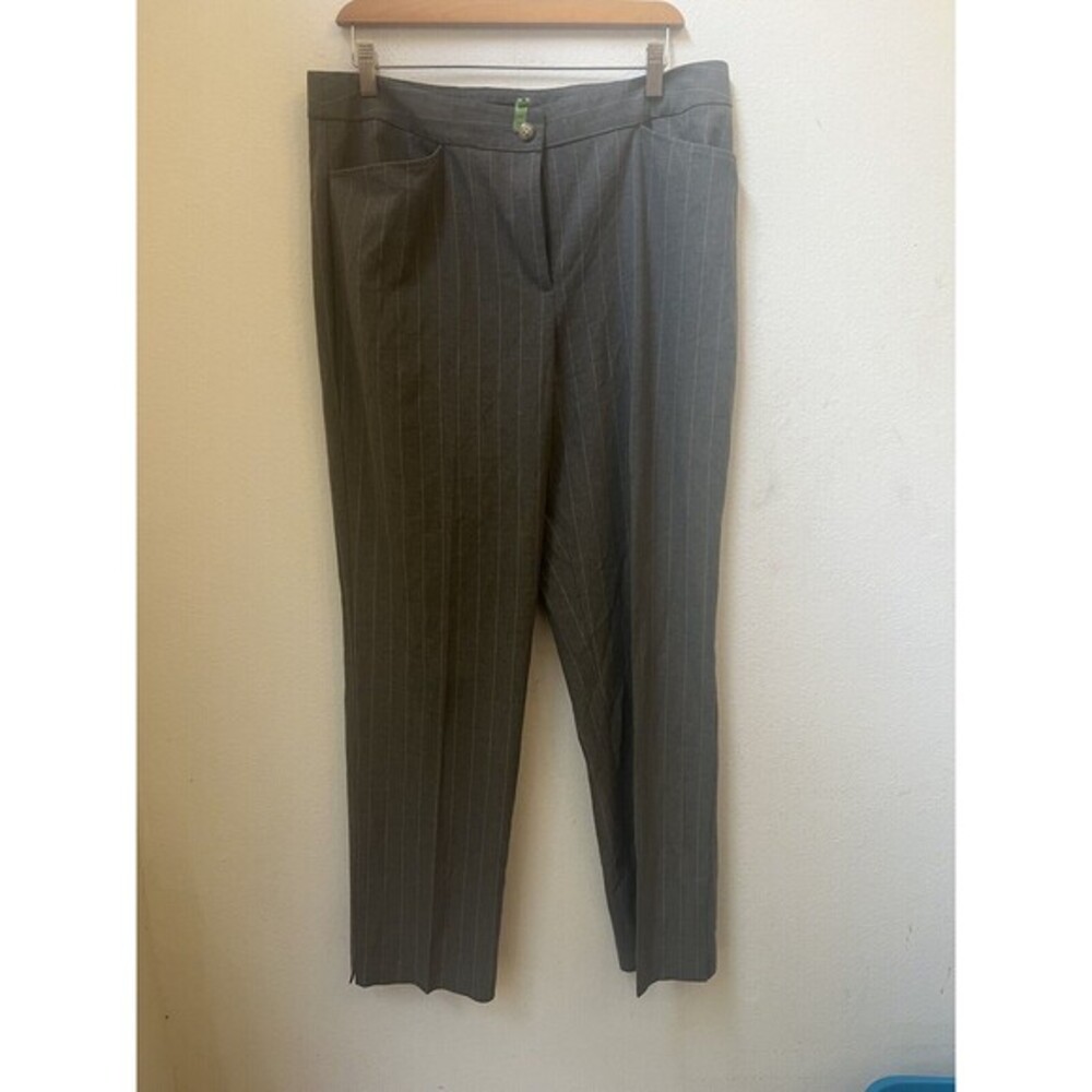 Karen Kane Gray Pinstripe Pants